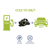 Adaptador CCS2 a GBT DC 300A 1000V, Estándar Europeo, de Estación a Puerto GB/T Chino, Adaptador para Vehículos Eléctricos, Actualizable con Firmware OTA, con Certificación CE