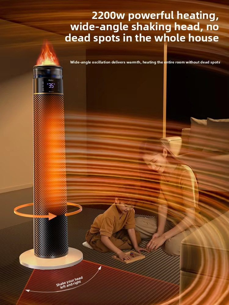 2200W Smart Graphene Electric Heater AI Voice Control Portable Space Heater with Energy-Saving Magic Heating Element for Home