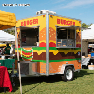 OEM Wholesale Customized Truck Multifumctional <b>Square</b> Hamburger Mobile Kitchen Food Trailer - Product Image 6