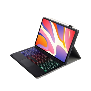 Funda de Cuero con <span class=keywords><strong>Teclado</strong></span> Inalámbrico Retroiluminado Desmontable Ultrafino para <span class=keywords><strong>Huawei</strong></span> <span class=keywords><strong>MatePad</strong></span> SE <span class=keywords><strong>11</strong></span> 2024 AH2-AS, con Panel Táctil - Product Image 4