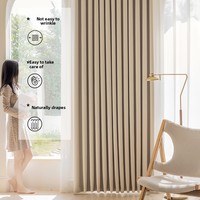 Tela de Cortina Opaca Impermeable con Luz Roja, Aislante Térmico y Protector Solar para Dormitorio, Venta al por Mayor para Toda la Casa