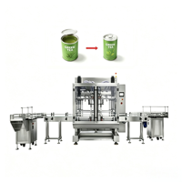 Machine de remplissage automatique pour huile, jus, savon liquide, bière, confiture, huile de tournesol et liquides de cuisson en bidons, bouteilles et pots