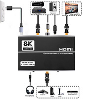 Hardrock para 2.0B EARC Audio Switcher HDCP 22 3D 4K/60Hz 71 Canales Construcción Metálica Embalaje en Caja de Cuero Hecho en China