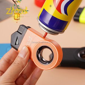 Encendedor de cigarros de cocina de Metal con logotipo personalizado, soplete de Gas para barbacoa y acampar al aire libre, a prueba de viento y para cigarrillos, ideal para obsequios - Product Image 4