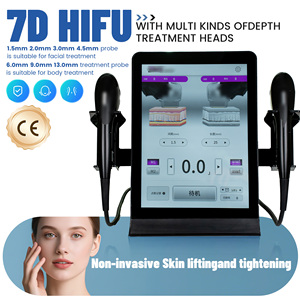 Máquina HIFU de Alta Intensidad <span class=keywords><strong>7D</strong></span> a <span class=keywords><strong>Precio</strong></span> de Fábrica, Reafirmación Facial y Corporal con Doble Manípulo para Reafirmar el Área de los Ojos, Enchufe Estadounidense - Product Image 5