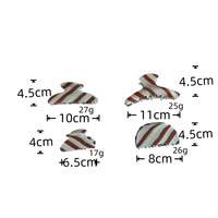 Pince à cheveux coréenne en acétate rayé marron, grande pince requin élégante de luxe à la française, accessoires minimalistes pour chignon arrière