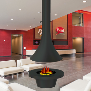 Cheminée suspendue au plafond en <span class=keywords><strong>bois</strong></span> Offre Spéciale Chauffage intérieur Poêle à <span class=keywords><strong>bois</strong></span> pour la maison avec verre rond - Product Image 6