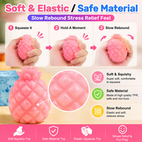 Lot de 24 jouets squishy en boîte surprise, en TPR souple à remontée lente, anti-stress, jouets à presser, jouet surprise fidget squishy, cadeau pour enfants