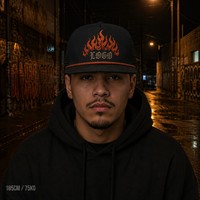 Casquette Trucker 5 Panneaux Vintage Personnalisée avec Broderie, Visière en Mousse et Filet, Style Urbain Chicano Côte Ouest, Vente en Gros