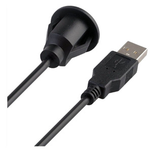 Cable de Extensión <span class=keywords><strong>USB</strong></span> 2.0 3.0 con Conector Redondo para Montaje en Panel, Macho <span class=keywords><strong>a</strong></span> Hembra, Blindado, de Alta Velocidad, para <span class=keywords><strong>Cargador</strong></span> de Teléfono Móvil - Product Image 2