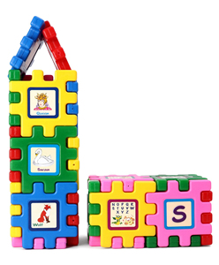 GIRNAR MI PRIMERO ALFABETO 28 piezas. Bloques de rompecabezas educativos coloridos con el alfabeto inglés completo e imágenes. - Product Image 5