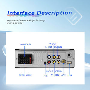 Podofo 6.28" 1 Din <strong>Multimedia</strong> Car Stereo with Wireless Carplay Android <strong>Auto</strong> Car MP5 <strong>Player</strong> FM USB AUX-IN Car Radio Autostereo - Product Image 4