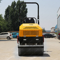 Rouleau compacteur hydraulique de 1,5 tonne, force de compression de 30KN pour la construction routière et le remblaiement de fossés