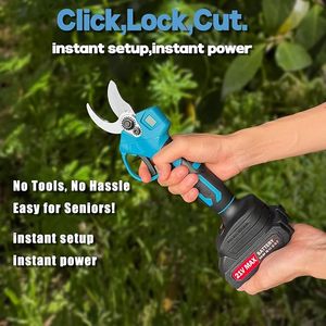Tijeras de Podar Inalámbricas de Alto Rendimiento con Batería de Litio Sin Escobillas, Grado Industrial, Doble Cuchilla, para Bricolaje - Product Image 2