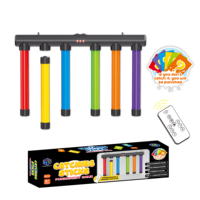 Jeu de réflexes à distance HTL avec cartes de punition, bâtons tombants, entraînement de réaction, jouet lumineux musical USB pour fêtes