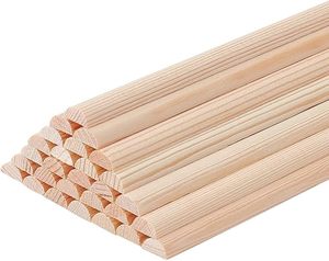 Tiges <span class=keywords><strong>de</strong></span> <span class=keywords><strong>bois</strong></span> demi-rondes non finies, bâtonnets <span class=keywords><strong>de</strong></span> <span class=keywords><strong>bois</strong></span> fendus <span class=keywords><strong>pour</strong></span> le tressage, la tapisserie, l'artisanat, le bricolage, les murs décoratifs et les cabanes en <span class=keywords><strong>bois</strong></span> - Product Image 1