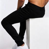 Pantalon en jean vintage taille mi-haute, coupe slim, haute qualité, personnalisable, prix réduit pour hommes