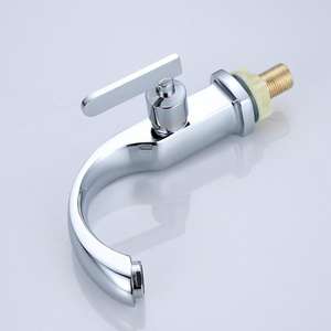 Robinet de lavabo de salle de bain d'hôtel en alliage de zinc, à poignée unique, couleur chrome, vente directe d'usine, prix bas - Product Image 5