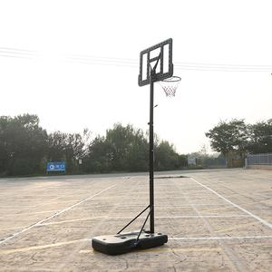 Canasta de Baloncesto Ajustable en Altura, Negra, de PE y Acero, para Niños y Adultos, Uso en Interiores/Exteriores, Marco Móvil para Tiros al Canasta - Product Image 4