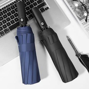 <b>Windproof</b> Waterproof Auto Open Close Portable Travel Xiaomi 3 Folding <b>Umbrella</b> With Long Handle - Product Image 4