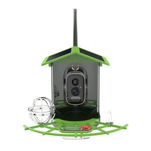 Icsee สมาร์ทโดมนกป้อนนกกันน้ำบ้านนก WIFI แบตเตอรี่พลังงานแสงอาทิตย์มุมมองระยะไกลกล้องมองกลางคืนเซ็นเซอร์ CMOS - Product Image 1