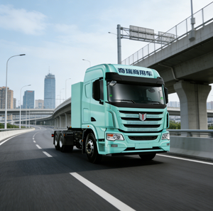 La energía silenciosa y ecológica permanece inalterada, camión tractor totalmente eléctrico 6X4 - Product Image 3