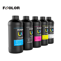 Encre UV DTF professionnelle neutre et dure FCOLOR, encre UV CMYK couleur holographique pour imprimante DTF, machine d'impression
