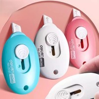 Deli 2081 Mini couteau utilitaire pour étudiant Cute Craft Paper Cutter and Opener Tool in Small Art Box for Students