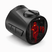 Mini-caméra thermique ronde ODM 256x192 avec batterie rechargeable et écran tactile pour projets et fournisseurs d'optiques extérieures personnalisées