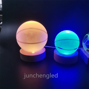 3D <strong>Soccer</strong> Crystal <strong>Ball</strong> <strong>Lamp</strong> with 16 Color Wooden LED Base Cool Desk Decor Gifts for Kids Girls Boy Friends Fans <strong>Ball</strong> Night Light - Product Image 4
