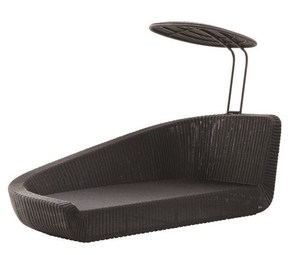 Lit de soleil en rotin tressé large et moderne, design attrayant, pour l'extérieur, les hôtels, les jardins et les bords de piscine - Product Image 3