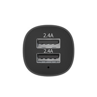 Cargador de Coche Rápido con Doble USB Tipo A de 2.4A y Circuito de Protección Múltiple para Vehículos de 12-24V
