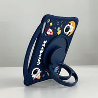 Étui de protection pour tablette avec béquille, motif astronaute de dessin animé, en silicone de qualité supérieure, toucher peau, pour iPad Pro 11 Mini 7