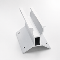 Pince de fixation pour toit solaire à joint debout, durable, facile à installer, structure de montage en aluminium pour abri de voiture avec surface anodisée