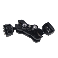 Bras magique à tête sphérique double diamètre 20mm avec goupilles de positionnement Arri 1/4 "3/8" vis pour A7C XT4 DSLR Camera Cage Rig Monitor Mount Support