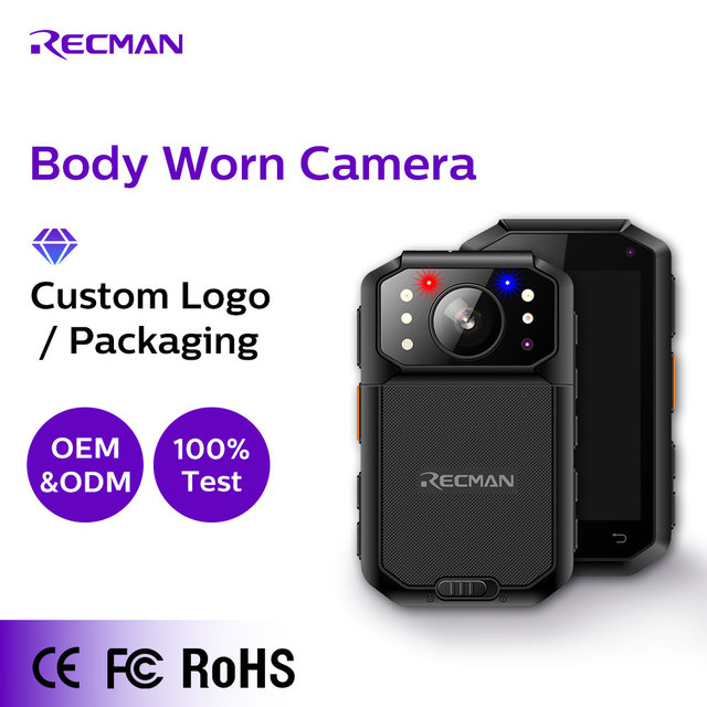 2K Mini 4G WiFi GPS IP67 Waterproof Body Worn Camera 54MP 9 Hours Recording Positioning Live Stream IR Night Vision MicroSD