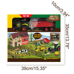 Enfants <span class=keywords><strong>ferme</strong></span> blocs maison modèle ensembles de jeu <span class=keywords><strong>ferme</strong></span> camion <span class=keywords><strong>tracteur</strong></span> <span class=keywords><strong>jouet</strong></span> <span class=keywords><strong>avec</strong></span> clôture <span class=keywords><strong>animaux</strong></span> figurines personnages agriculteurs - Product Image 2