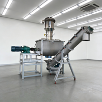 Mélangeur à ruban en acier inoxydable DZJX 50 kg 250 kg pour sucre et céréales avec contrôle de fréquence et inclinaison automatique