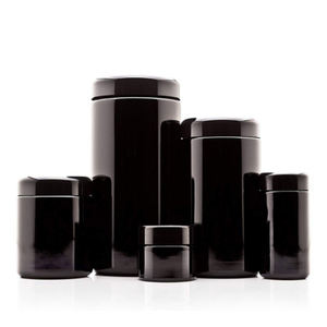 Barattolo in <span class=keywords><strong>Vetro</strong></span> Ultravioletto Nero con Tappo a Vite e Coperchio Moderno, 1000ml 500ml 200ml 100ml 50ml 1.7 Fl Oz - Product Image 1