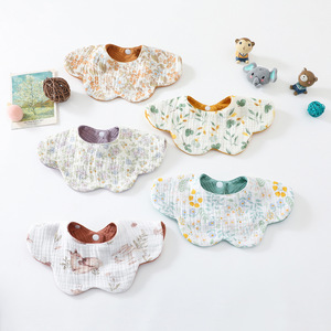 Babero <span class=keywords><strong>de</strong></span> Muselina para Bebé, Absorbente, Suave, <span class=keywords><strong>de</strong></span> Gran Tamaño, Nuevo Diseño, Toalla <span class=keywords><strong>de</strong></span> Saliva <span class=keywords><strong>de</strong></span> 6 Capas, Ecológico, con Borde Festoneado - Product Image 5