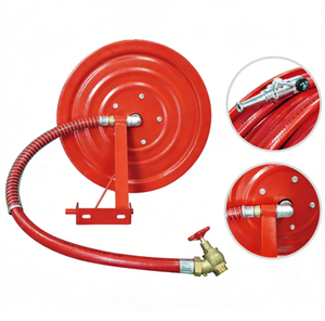 Enrouleur de tuyau d'incendie Heguang Red Fire, buse en laiton/acier au carbone, norme EN694, tuyau de 3/4'' et 1'', 30m, utilisation facile, durable, OEM, lutte contre l'incendie - Product Image 5