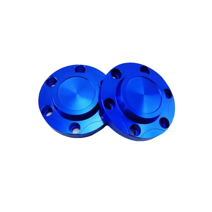 Cnc bearbeitung OEM custom aluminium rad-center caps blau eloxiert von dongguan