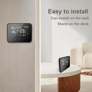 <span class=keywords><strong>Thermostat</strong></span> <span class=keywords><strong>sans</strong></span> <span class=keywords><strong>fil</strong></span> intelligent en gros d'usine pour le contrôle de la pompe à chaleur de la chaudière à <span class=keywords><strong>gaz</strong></span> ou de l'eau à l'air - Product Image 6
