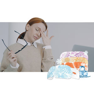 หน้ากากปิดตาแบบใช้แล้วทิ้งสำหรับเดินทาง ยี่ห้อ OEM สำหรับการนอนหลับ พร้อมคุณสมบัติความเย็น ขายส่ง - Product Image 3