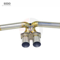 SD Titan Gerade Auspuffanlage für Porsche 911 991.1/991.2 GT3/GT3 RS 3.8L/4.0L 2014-2016 Silber Verbrannt Tuning Auspuff