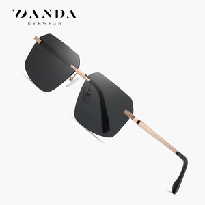 Gafas de Sol Polarizadas Sin Montura DANDA UV400 Rectangulares para Hombre, Modelo JS8573 - Product Image 1