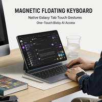 Keyboard Ajaib Nirkabel Standar Khusus BT untuk Samsung Tab S7/S8/S9/S11 Model 11 Inci Bersertifikasi FCC ROHS USB