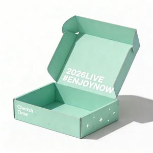 Cajas de Cartón Reciclables Impresas con UV Personalizadas para Empaque de Zapatos y Ropa, Estilo Carpeta, Forma Rectangular, para Regalos y Manualidades - Product Image 3