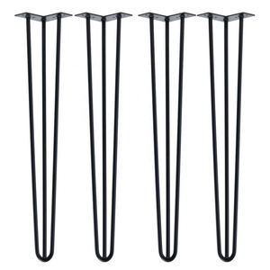 Cheap Modern Iron Hairpin Furniture Legs <b>Black</b> White for Living Room Hospital Outdoor Use DIY Table Legs - Product Image 4
