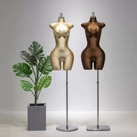 Boutique Femmes Robe Forme Grandes Hanches Gros Buste Mannequin Lady BBL Demi Sexy Curvy Female Mannequins Plus Size avec Support Or